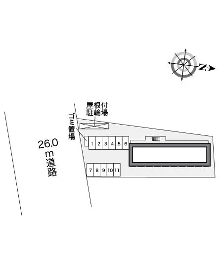 ★手数料０円★枚方市宮之阪　月極駐車場（LP）